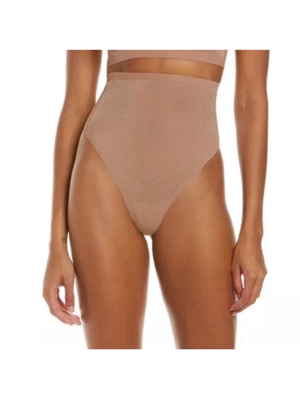 SKIMS High Waist Sheer Sculpting Thong Sienna Size Small NWT